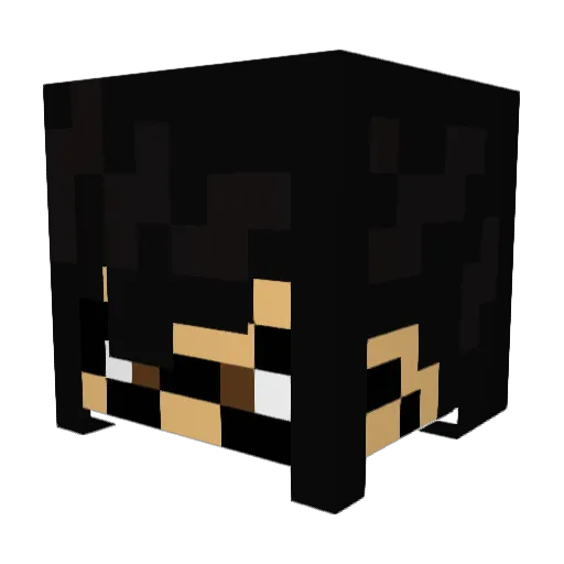 ViolettaIsDead Minecraft avatar head, 3D render