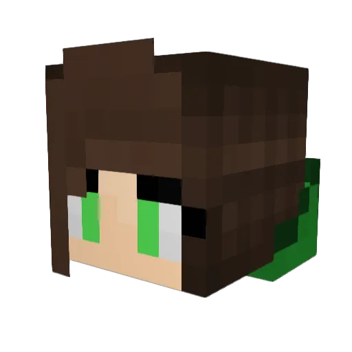 ViolettaNext Minecraft avatar head, 3D render