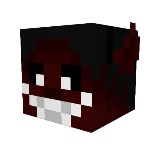 Violinear Minecraft avatar head, 3D render