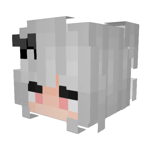 VionaRosa Minecraft avatar head, 3D render