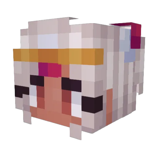 Vioncii Minecraft avatar head, 3D render