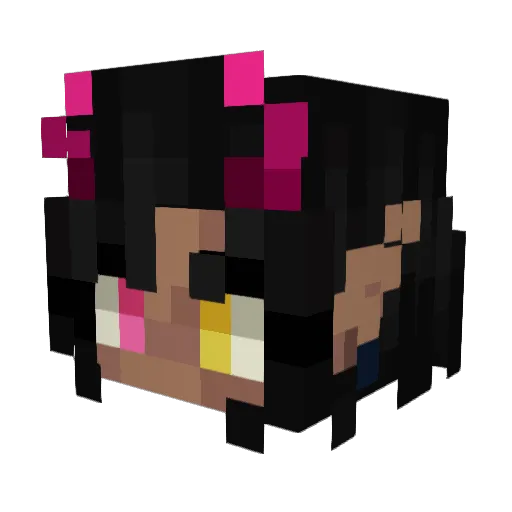 Vionite_07 Minecraft avatar head, 3D render