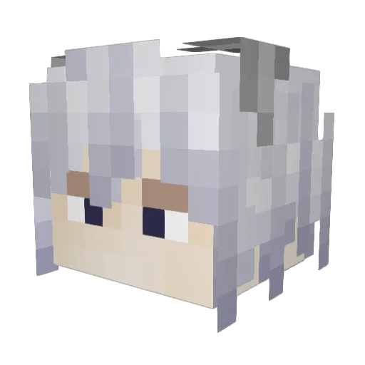 Vionkashi_7 Minecraft avatar head, 3D render