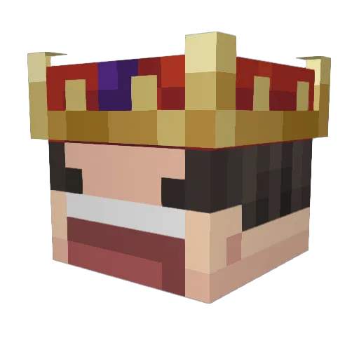Vionly Minecraft avatar head, 3D render
