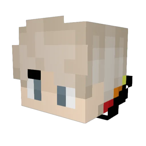 Vioras Minecraft avatar head, 3D render
