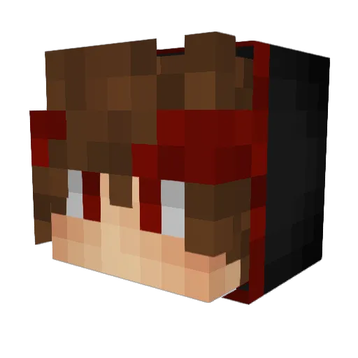 Viorla Minecraft avatar head, 3D render