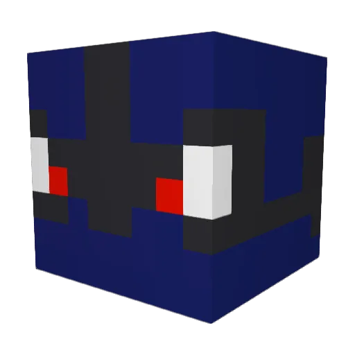 Vios06 Minecraft avatar head, 3D render