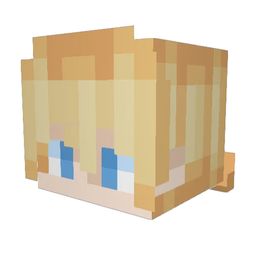 Viothyst Minecraft avatar head, 3D render