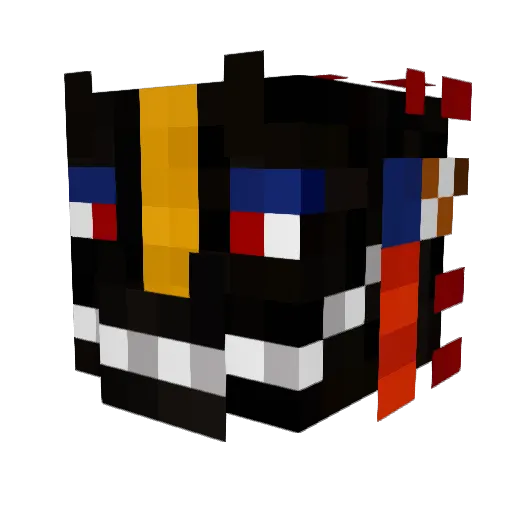 Viouss Minecraft avatar head, 3D render
