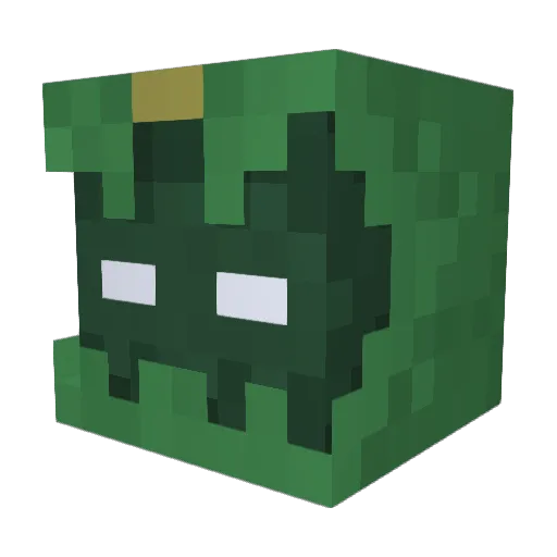 Vip3r99 Minecraft avatar head, 3D render