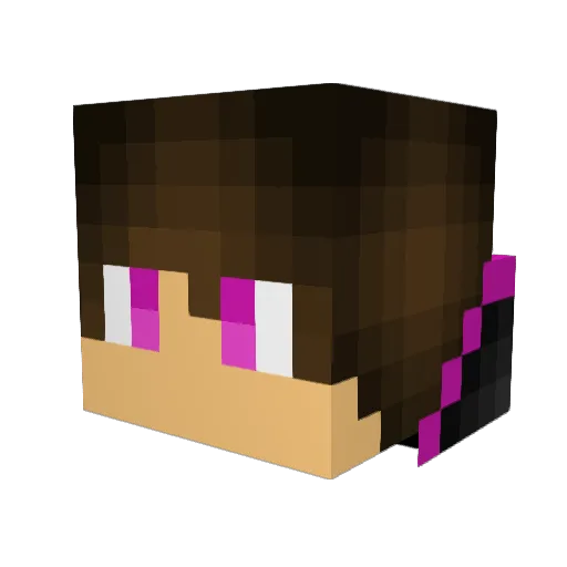VipFears Minecraft avatar head, 3D render