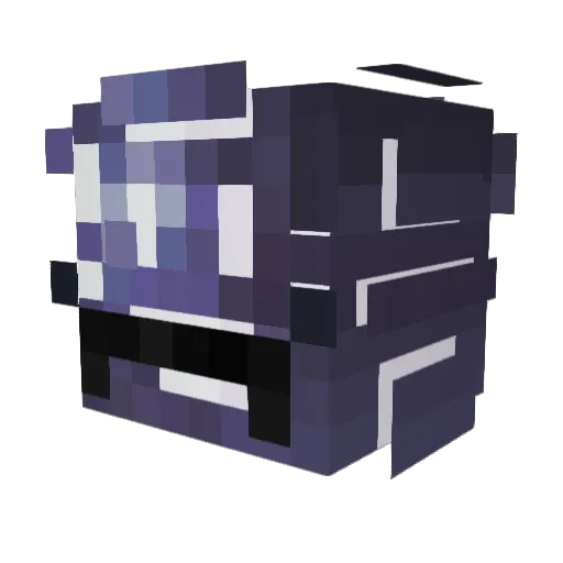Viper1234 Minecraft avatar head, 3D render