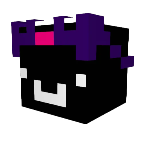 Viper906 Minecraft avatar head, 3D render