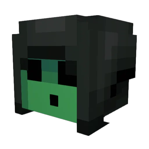 ViperDE64 Minecraft avatar head, 3D render