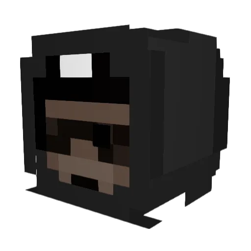 ViperJack101 Minecraft avatar head, 3D render