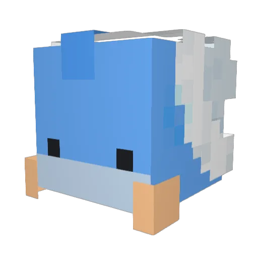 ViperMT9 Minecraft avatar head, 3D render