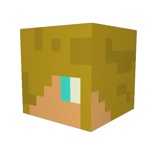 ViperMatt Minecraft avatar head, 3D render