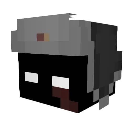ViperWing1300 Minecraft avatar head, 3D render