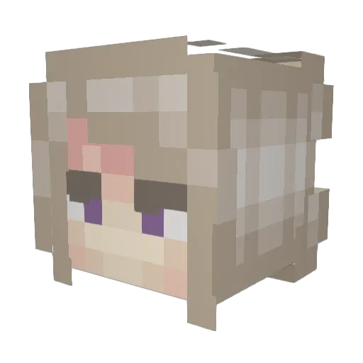 ViperWing700 Minecraft avatar head, 3D render