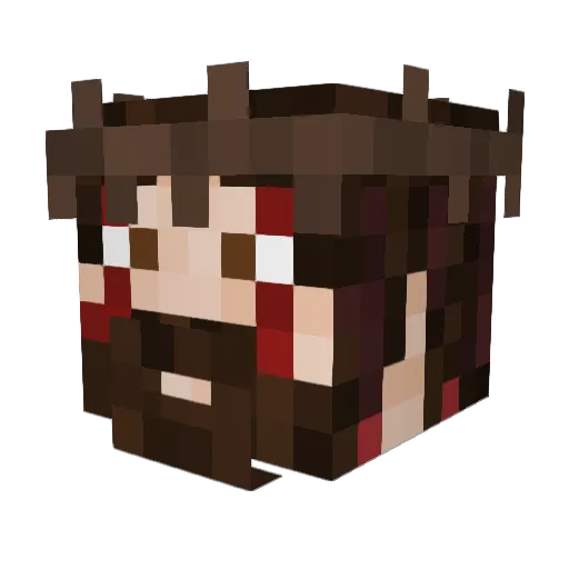 ViperX1850 Minecraft avatar head, 3D render