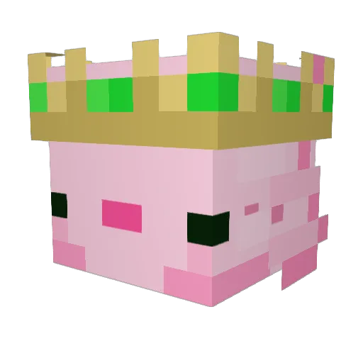 Viperes27 Minecraft avatar head, 3D render