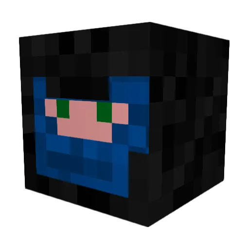 Viperman115 Minecraft avatar head, 3D render