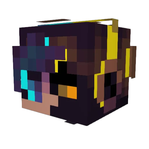 Viperon44 Minecraft avatar head, 3D render