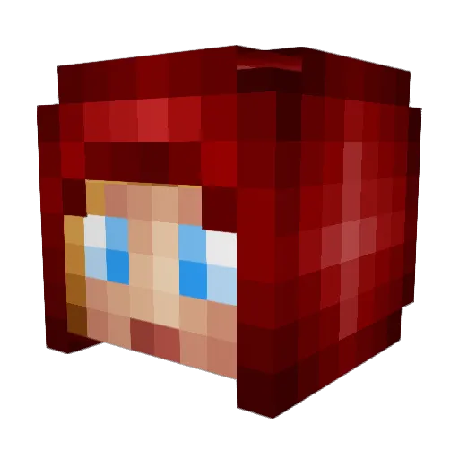 Viperousss Minecraft avatar head, 3D render
