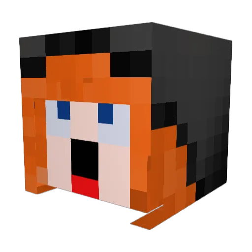 Vipersia2146 Minecraft avatar head, 3D render
