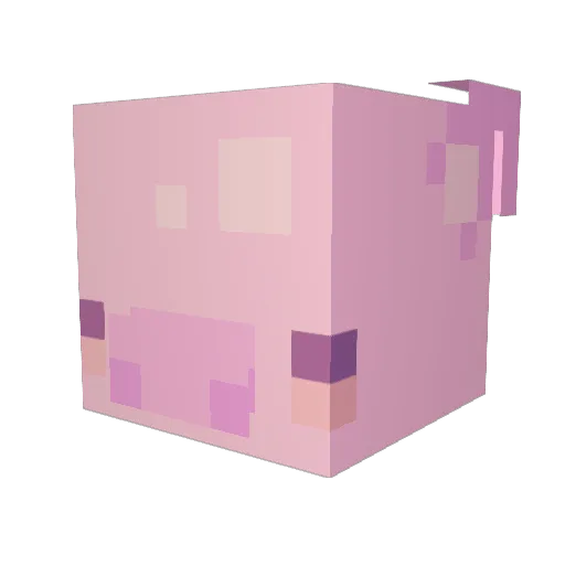 Vipertaja Minecraft avatar head, 3D render