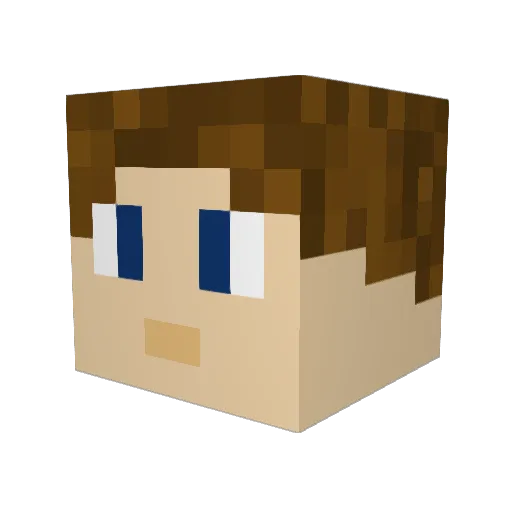 Viperzka Minecraft avatar head, 3D render