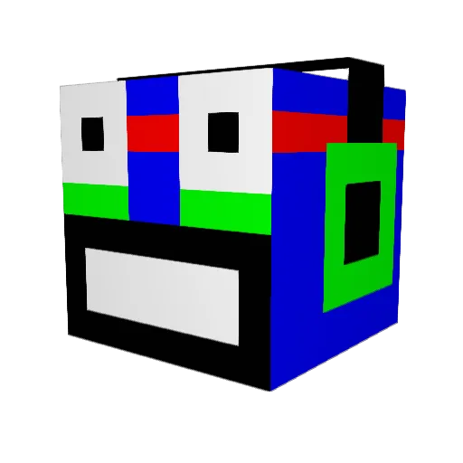 Viperzph37 Minecraft avatar head, 3D render