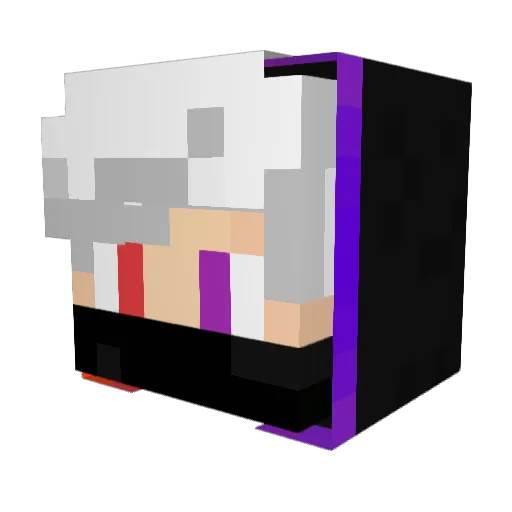 Vipex_110 Minecraft avatar head, 3D render