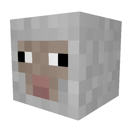 Vipexfr Minecraft avatar head, 3D render