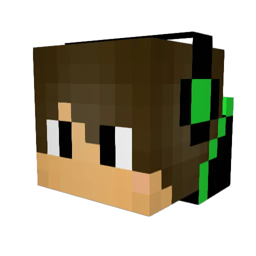 Vipirak Minecraft avatar head, 3D render