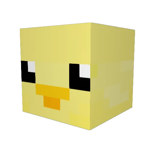 ViprIIx_ Minecraft avatar head, 3D render