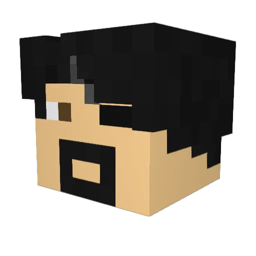 Vipre310 Minecraft avatar head, 3D render
