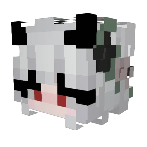 Vipz_ Minecraft avatar head, 3D render