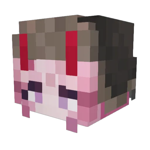 VirKrabik39 Minecraft avatar head, 3D render