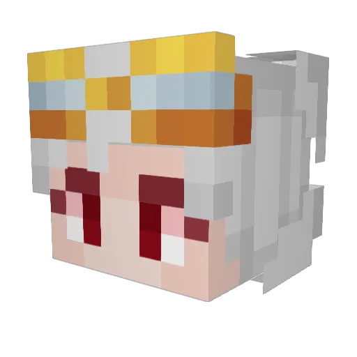 VirPuskaMegaPr0 Minecraft avatar head, 3D render