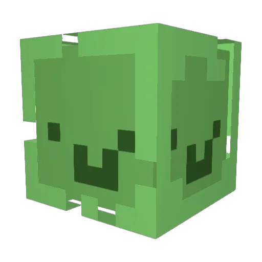 Vir_di Minecraft avatar head, 3D render