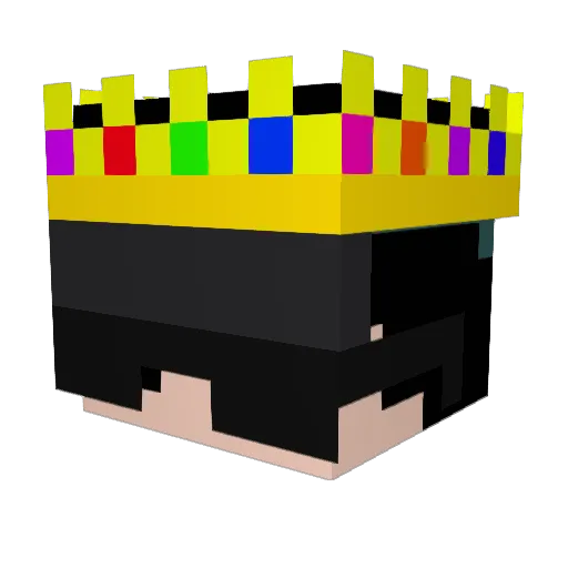VirajPlayzOOP Minecraft avatar head, 3D render