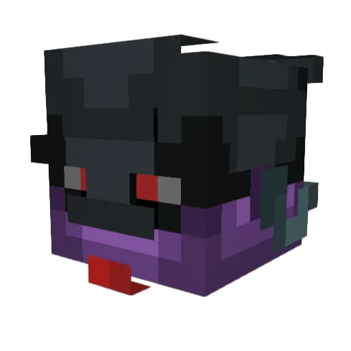 ViralBomb Minecraft avatar head, 3D render
