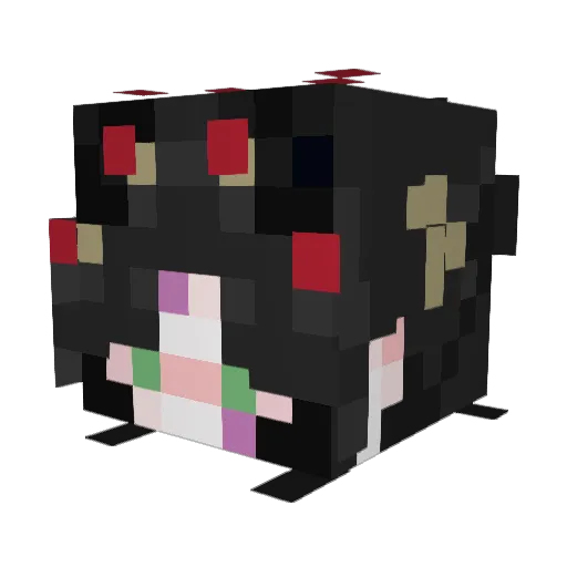 ViralYonsi Minecraft avatar head, 3D render
