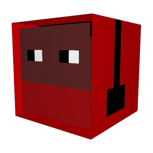 Virat80 Minecraft avatar head, 3D render