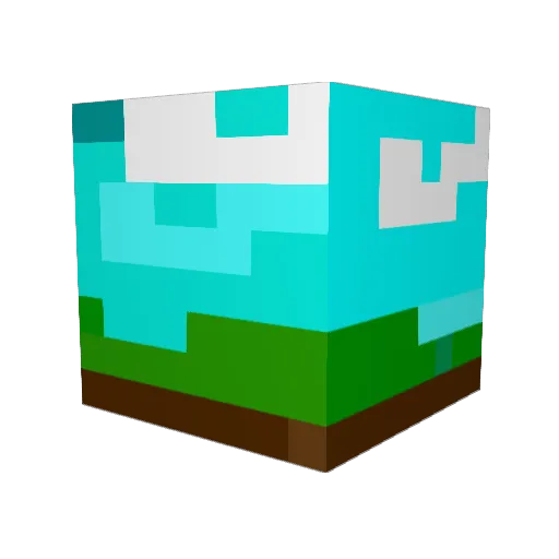 Vircheesual Minecraft avatar head, 3D render