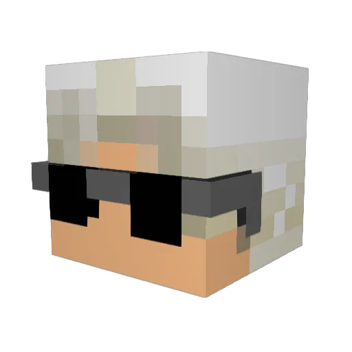 VirginBoyz Minecraft avatar head, 3D render