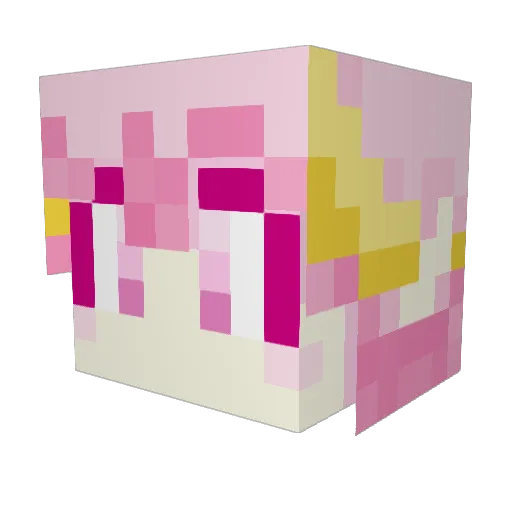 Viridian470 Minecraft avatar head, 3D render