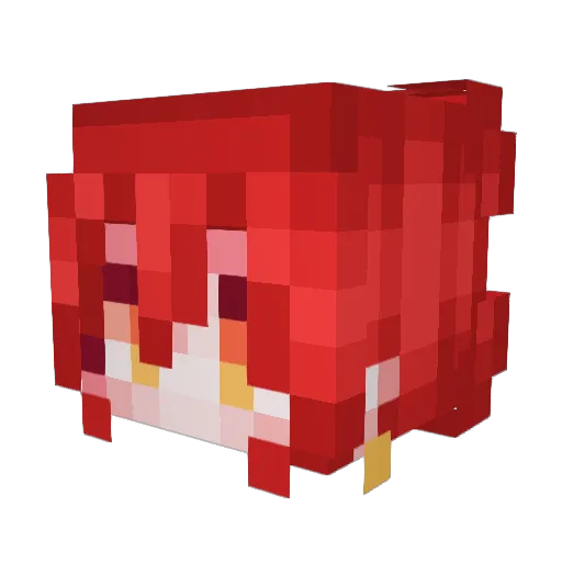 Viridyan Minecraft avatar head, 3D render
