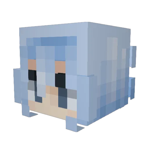 Virion__ Minecraft avatar head, 3D render